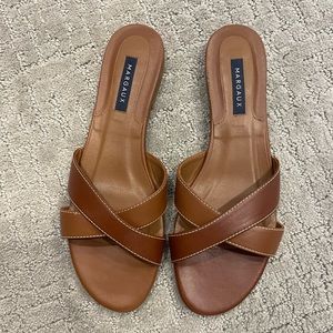 MARGAUX SLIDE SANDAL-SADDLE